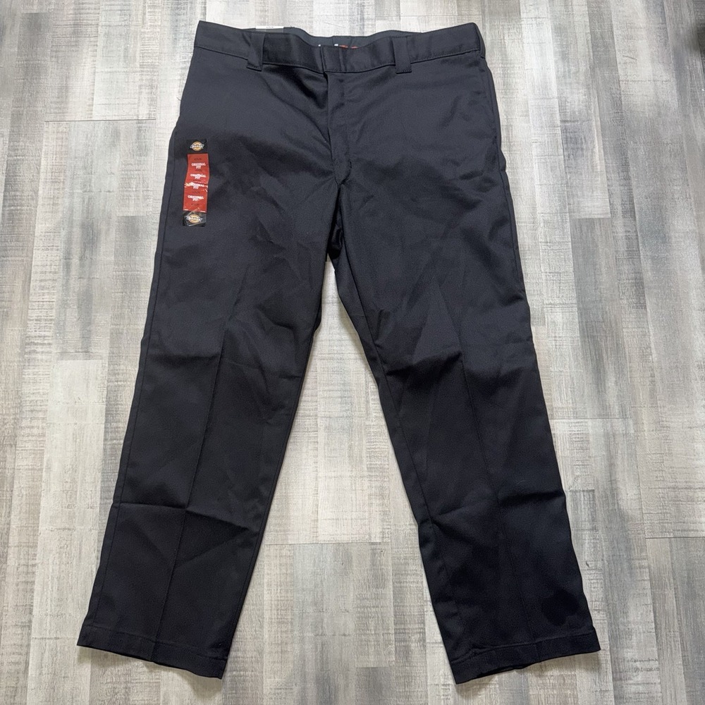 Dickies 874 Work Pants Mens 42X30 Black Original Fit FLEX Wrinkle Resistant NEW